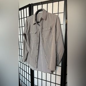 Striped Button Down Blouse